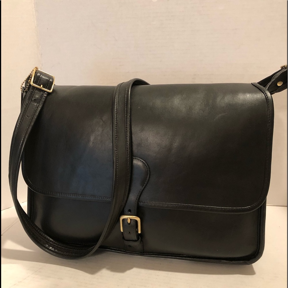 Authentic Classic Coach Letter Brief Bag